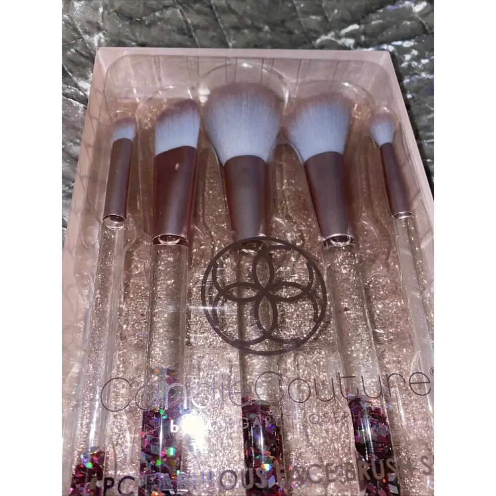 New‎ Candie Couture by Margaret Josephs 5 pc Fabulous Face Brush Set + Mirror